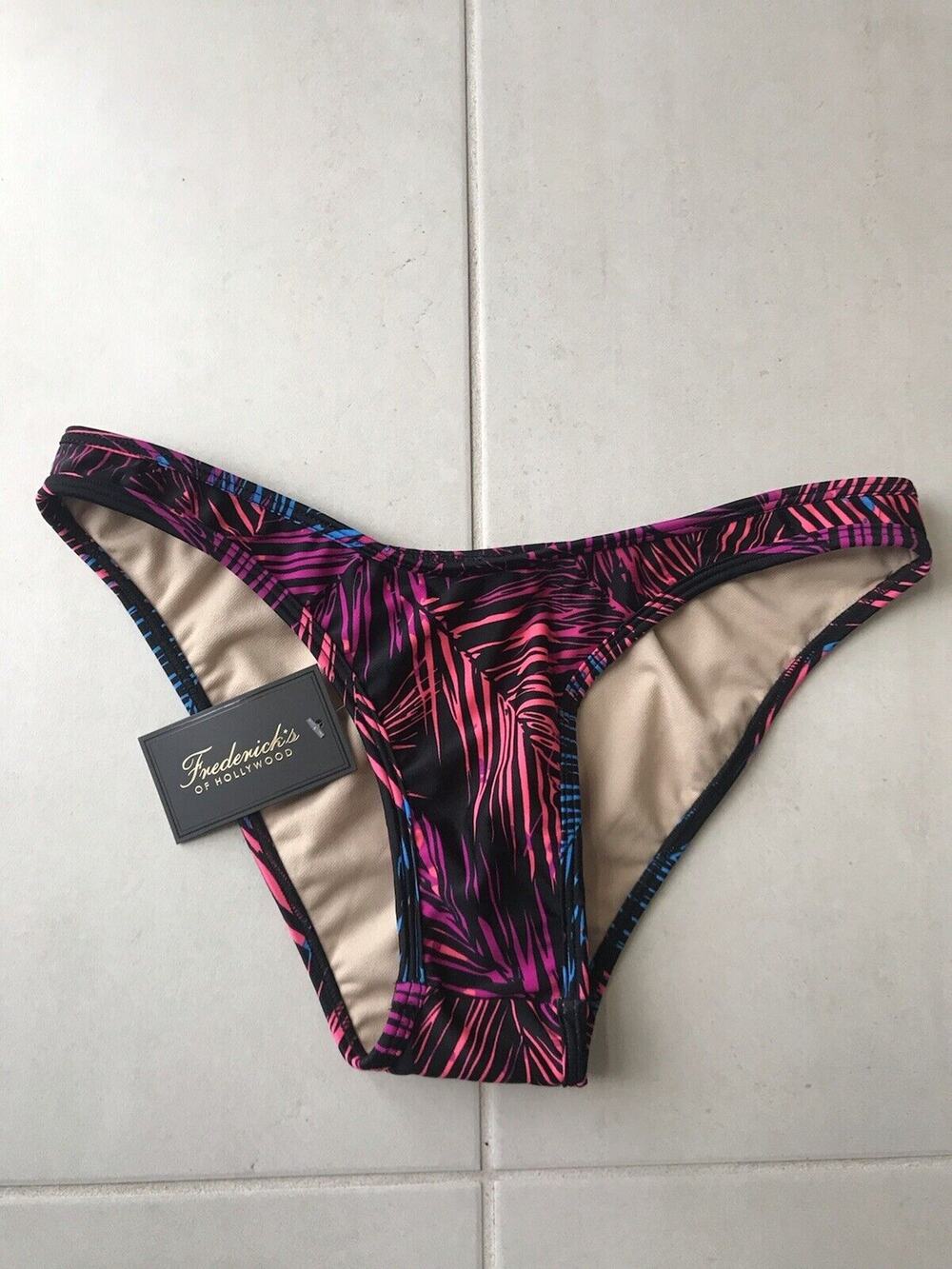 Frederick's of Hollywood Bikini Bottom Tropical Print Swimwear